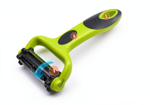 Gannk 3-in-1 Vegetable Peeler Stainless Steel-3