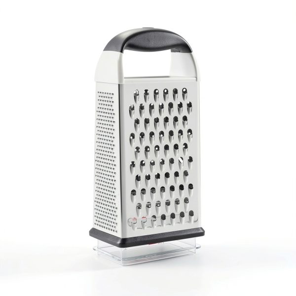 OXO Box Grater Stainless Steel Kitchen Grater Black-4