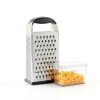 OXO Box Grater Stainless Steel Kitchen Grater Black-3
