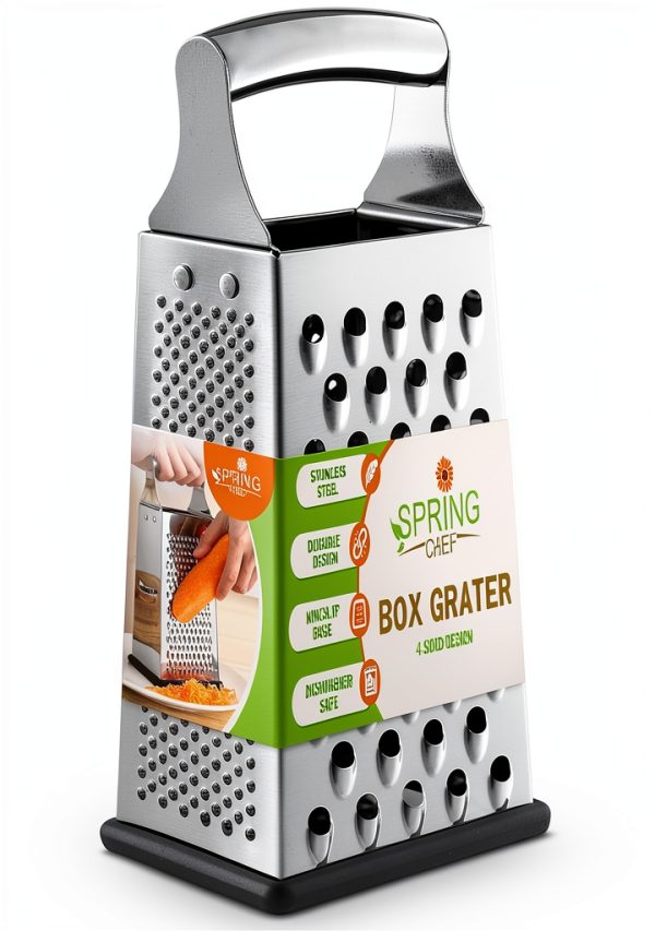 Stainless Steel Kitchen Grater Spring Chef-0