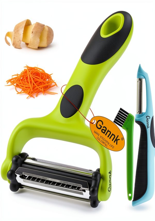 Gannk 3-in-1 Vegetable Peeler Stainless Steel-0