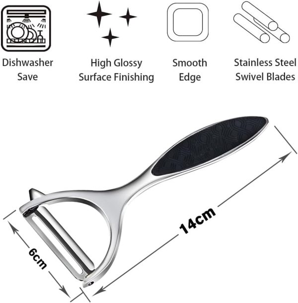 Leaflai Y Shape Peeler Stainless Steel Ergonomic Kitchen-1