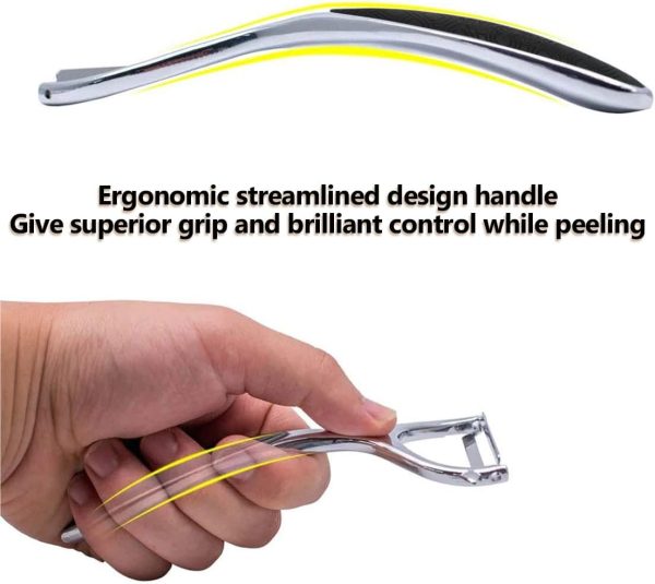 Leaflai Y Shape Peeler Stainless Steel Ergonomic Kitchen-4