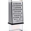 OXO Box Grater Stainless Steel Kitchen Grater Black-7