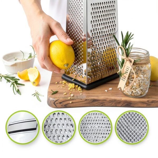 Stainless Steel Kitchen Grater Spring Chef-5