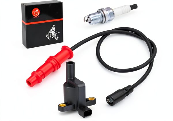 MOTO1988 Ignition Coil for Polaris Ranger 4x4 with Cap and Spark Plug-3