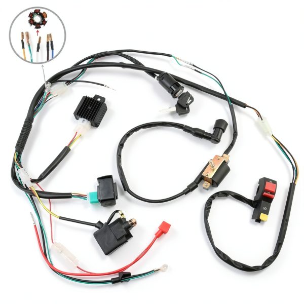 Windance Wiring Harness for 50-110cc ATVs & Beach Bikes Copper Kit-3