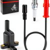 MOTO1988 Ignition Coil for Polaris Ranger 4x4 with Cap and Spark Plug-1