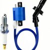 Ignition Coil & Spark Plug & Cap & boot For YAMAHA Raptor 660R Grizzly 660 Rhino 660 YFM 660 2001-2008-0