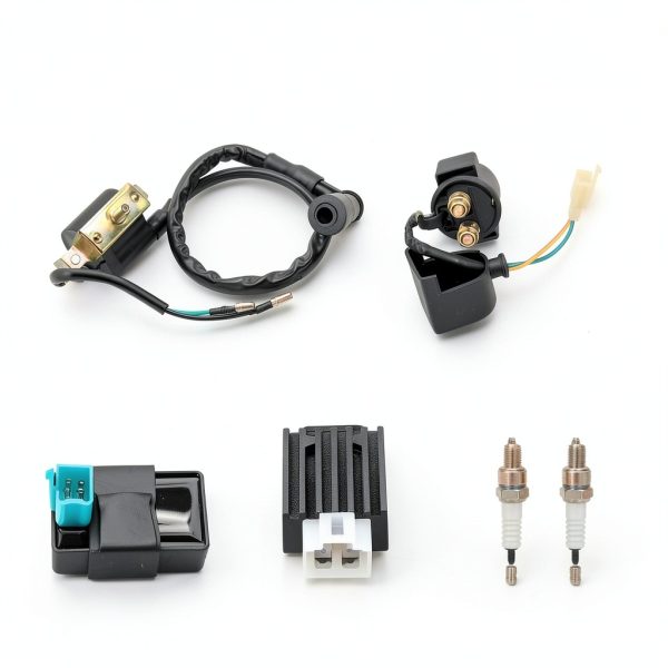 GREHUA Ignition Coil Starter Solenoid Voltage Regulator CDI Compatible with Tao tao Coolster 125cc 110cc 90cc Kazuma Baja Chinese ATV Quad 4 Wheeler SSR Lifan CRF70 4 Stroke Go Kart Dirt Bike Parts-5