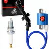 Ignition Coil & Spark Plug & Cap & boot For YAMAHA Raptor 660R Grizzly 660 Rhino 660 YFM 660 2001-2008-1