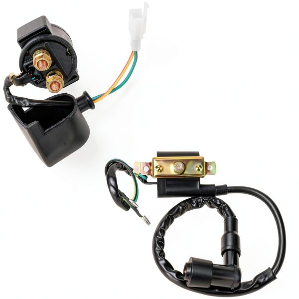 GREHUA Ignition Coil Starter Solenoid Voltage Regulator CDI Compatible with Tao tao Coolster 125cc 110cc 90cc Kazuma Baja Chinese ATV Quad 4 Wheeler SSR Lifan CRF70 4 Stroke Go Kart Dirt Bike Parts-2