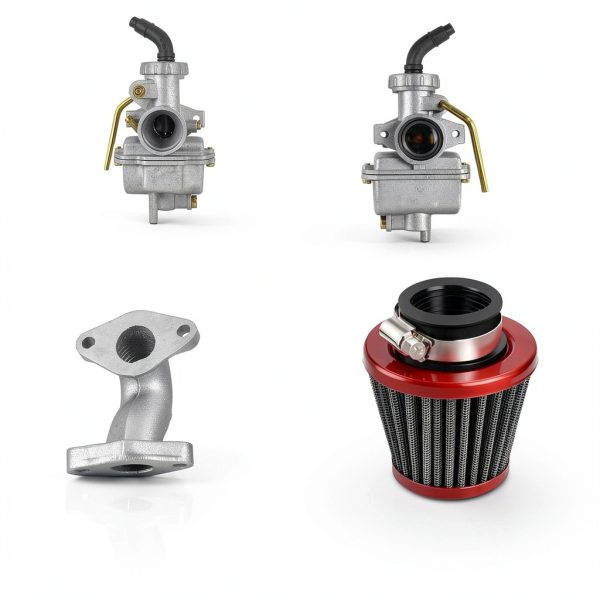 PZ20 Carburetor Ignition Coil Starter Motor Relay Voltage Regulator CDI Box Kit Compatible with Tao tao Coolster 125cc 110cc Kazuma Baja 50cc Chinese ATV Quad 4 Wheeler Go Kart Dirt Bike Parts-3