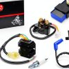CDI BOX Ignition Coil Voltage regulator rectifier Relay Kit For HONDA 1993 FourTrax 300 TRX300 TRX300FW 30410-HC4-770-0