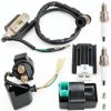GREHUA Ignition Coil Starter Solenoid Voltage Regulator CDI Compatible with Tao tao Coolster 125cc 110cc 90cc Kazuma Baja Chinese ATV Quad 4 Wheeler SSR Lifan CRF70 4 Stroke Go Kart Dirt Bike Parts-0