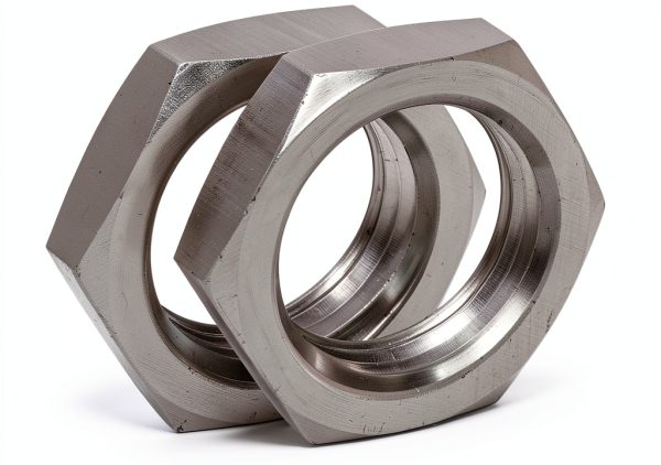 DERNORD Cast Pipe Fitting Steel Hex Locknut 1/2 Inch NPT Female Pack-0