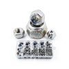 145 PCS Nylon Insert Lock Nuts Assortment Kit, Metric M3-M12, 304 (A2-70) Stainless Steel Lock Nuts, Hex Nut Set for Industrial and Home Use-3