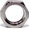 DERNORD Cast Pipe Fitting Steel Hex Locknut 1/2 Inch NPT Female Pack-3