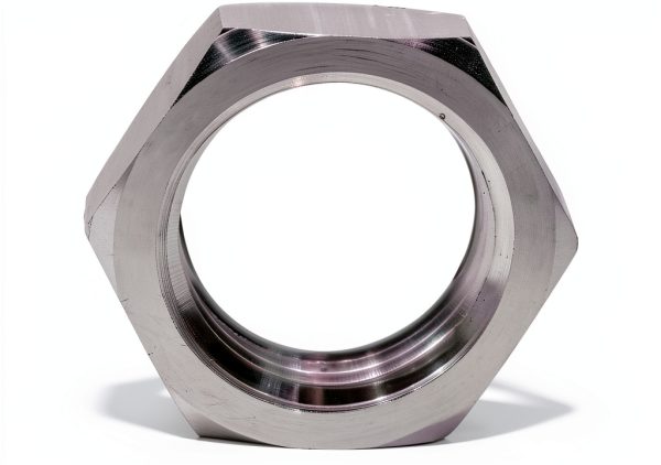 DERNORD Cast Pipe Fitting Steel Hex Locknut 1/2 Inch NPT Female Pack-3