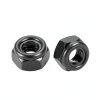 uxcell M8 Hex Lock Nuts with Nylon Insert Carbon Steel Black 20pcs-0