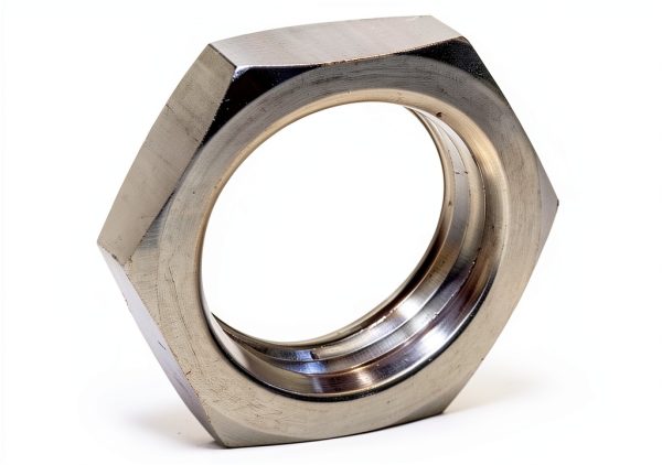 DERNORD Cast Pipe Fitting Steel Hex Locknut 1/2 Inch NPT Female Pack-1