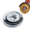 2Pcs Angle Grinder Flange Nuts with 5/8-11 Inch Thread, Quick Change Grinder Flange Locking Nut Metal Angle Grinder Nut for Replacement/Fixing Cutting Discs-1