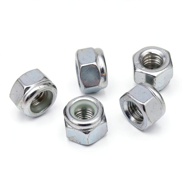 1/4-20 Nylon Insert Hex Lock Nuts Stainless Locknuts, Hex Drive, Bright Finish, 304 Stainless Steel 18-8 SS, Coarse Thread, 25 of Pack-2