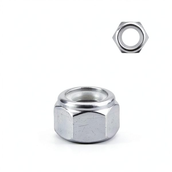 1/4-20 Nylon Insert Hex Lock Nuts Stainless Locknuts, Hex Drive, Bright Finish, 304 Stainless Steel 18-8 SS, Coarse Thread, 25 of Pack-1