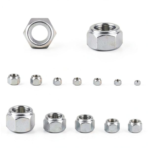 1/4-20 Nylon Insert Hex Lock Nuts Stainless Locknuts, Hex Drive, Bright Finish, 304 Stainless Steel 18-8 SS, Coarse Thread, 25 of Pack-3