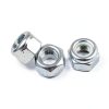 1/4-20 Nylon Insert Hex Lock Nuts Stainless Locknuts, Hex Drive, Bright Finish, 304 Stainless Steel 18-8 SS, Coarse Thread, 25 of Pack-4