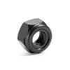 uxcell M8 Hex Lock Nuts with Nylon Insert Carbon Steel Black 20pcs-2