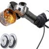 2Pcs Angle Grinder Flange Nuts with 5/8-11 Inch Thread, Quick Change Grinder Flange Locking Nut Metal Angle Grinder Nut for Replacement/Fixing Cutting Discs-3