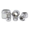 1/4-20 Nylon Insert Hex Lock Nuts Stainless Locknuts, Hex Drive, Bright Finish, 304 Stainless Steel 18-8 SS, Coarse Thread, 25 of Pack-5