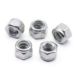 1/4-20 Nylon Insert Hex Lock Nuts Stainless Locknuts, Hex Drive, Bright Finish, 304 Stainless Steel 18-8 SS, Coarse Thread, 25 of Pack-0