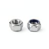 uxcell 5Pcs M12 x 1.5 Nylon Insert Hex Lock Nuts, 304 Stainless Steel Self-Locking Nylon Insert Stop Nut for Industrial Construction Fasteners, Silver&Blue-2