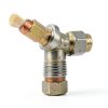 4 Pack 1/2 Inch NPT Female Locks Nut Pipe Fitting Lock Nut with Flange Brass Lock Nuts Gasket Hex Brass Female Locknut for Water Gas Oil-4