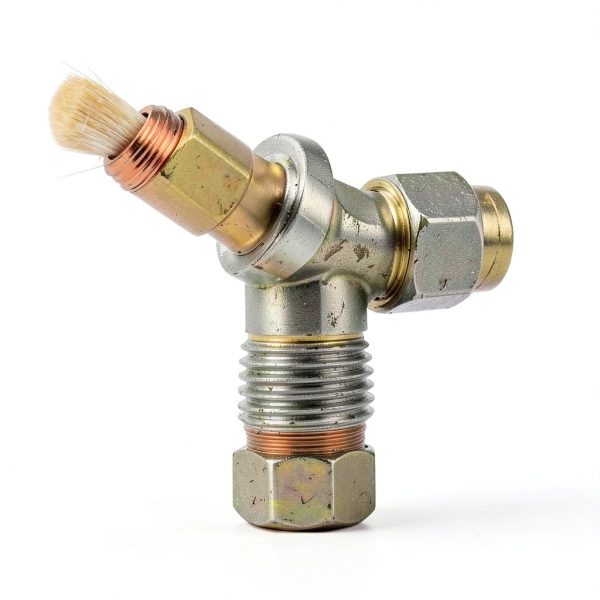 4 Pack 1/2 Inch NPT Female Locks Nut Pipe Fitting Lock Nut with Flange Brass Lock Nuts Gasket Hex Brass Female Locknut for Water Gas Oil-4
