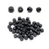 50Pcs M2 Hex Lock Nuts M2x0.4mm Carbon Steel Tiny Nylon Insert Hex Lock Nuts Self-Locking Nuts Zinc Plated Fasteners for Car Garage Ship Mechanical Equipment Hex Self Clinching Nuts Black-0