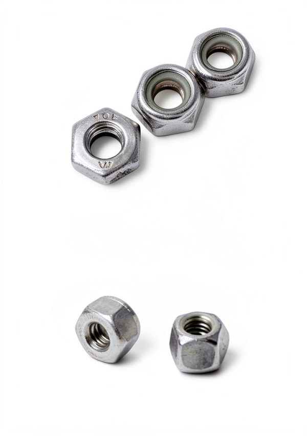 binifiMux 20Pcs M8 x 1.25mm Stainless Steel Lock Nuts for Automotive-2