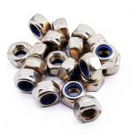 binifiMux 20Pcs M8 x 1.25mm Stainless Steel Lock Nuts for Automotive-0