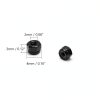 50Pcs M2 Hex Lock Nuts M2x0.4mm Carbon Steel Tiny Nylon Insert Hex Lock Nuts Self-Locking Nuts Zinc Plated Fasteners for Car Garage Ship Mechanical Equipment Hex Self Clinching Nuts Black-1